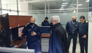 Viceministro de Transportes y de Defensa inspeccionaron el Centro de Vigilancia Amazónico y Nacional