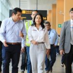 Ministra Lazarte supervisa operaciones en el Aeropuerto Internacional Jorge Chávez