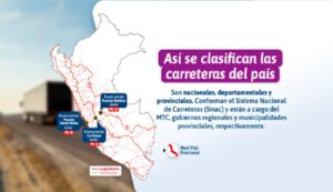 MTC Así se clasifican las carreteras del país