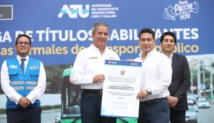 MTC entrega autorizaciones por cinco años para la operación de rutas de transporte regular de Lima y Callao