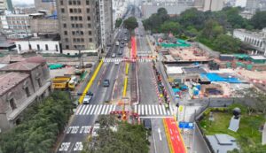 MTC Reabren av. Garcilaso de la Vega tras trabajos de la Línea 2 del Metro de Lima
