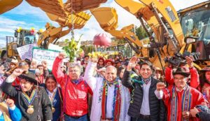 MTC participó en la colocación de la primera piedra de la obra del GORE Cusco para el mejoramiento de la carretera Sencca Chinchero