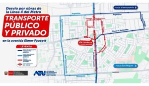 ATU anuncia plan de desvío vehicular de transporte público y privado desde Callao hacia San Miguel