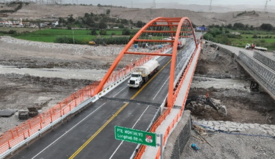 MTC pone en operación nuevo puente Montalvo que refuerza la conectividad del sur del país