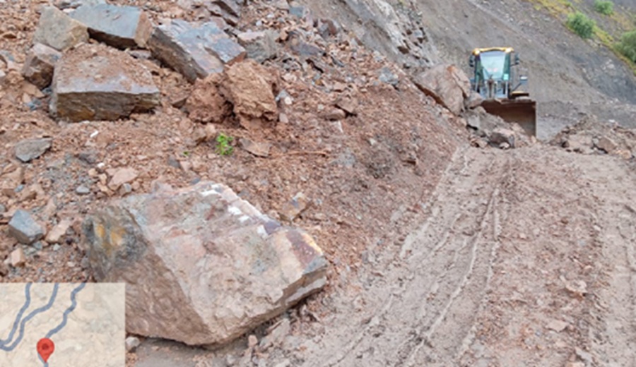 Áncash MTC restablece tránsito tras derrumbes en el tramo El Olivo – Llumpa