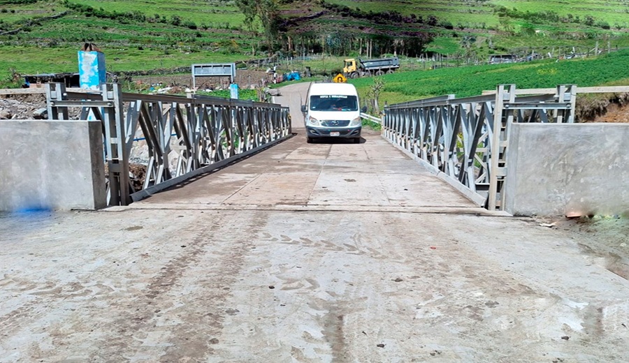 MTC restablece tránsito en puente Astobamba en Cajatambo