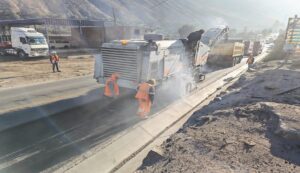 MTC Se realizan trabajos de mantenimiento en la Carretera Central