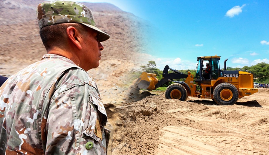 MTC y Ejército del Perú unen esfuerzos para rehabilitar importantes vías de Lambayeque