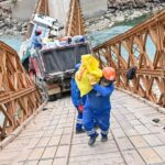 Ministro Tangherlini llegó a Apurímac para supervisar acciones tras colapso del puente Pampatama