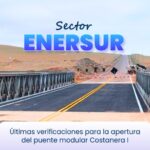 Moquegua: Provías realiza últimas verificaciones para apertura de puente modular en la Costanera Sur