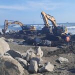 MTC reinicia obras de enrocado para proteger el balneario Las Delicias de la erosión costera