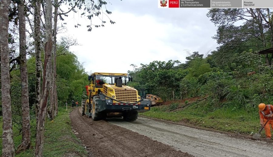 Amazonas MTC garantiza la transitabilidad en el Eje Vial 4 con acciones de mantenimiento y conservación