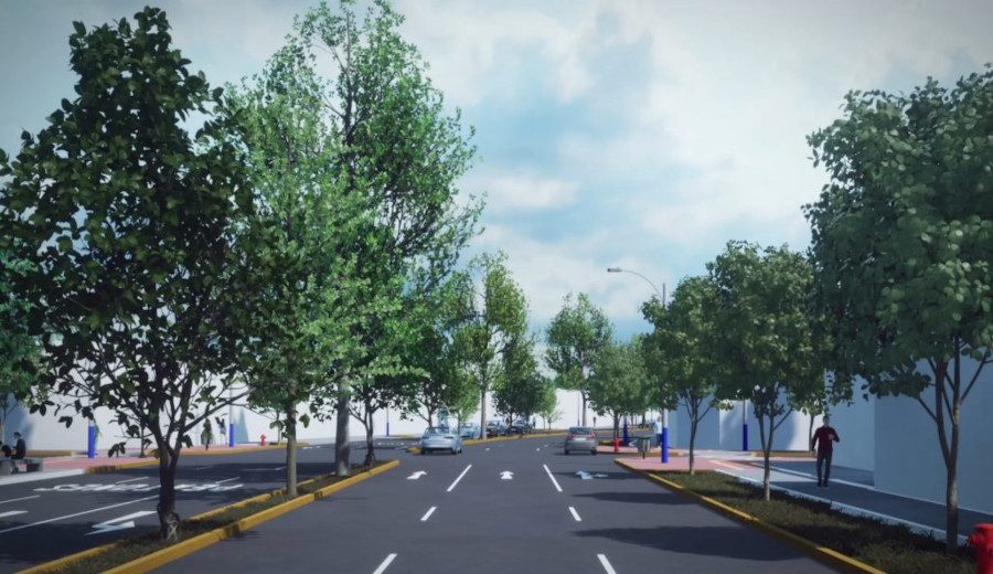 Labores buscan mejorar el tránsito e implementar áreas verdes y señalización en la zona.