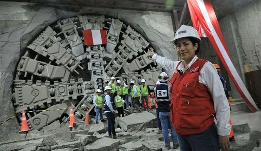 La tuneladora “Micaela” de la línea 2 del Metro de Lima llegó a la Estación Puerto del Callao