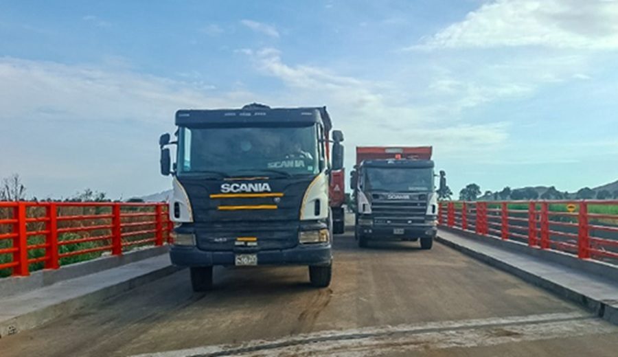 Lambayeque Reparación del puente Tumán registra avance significativo