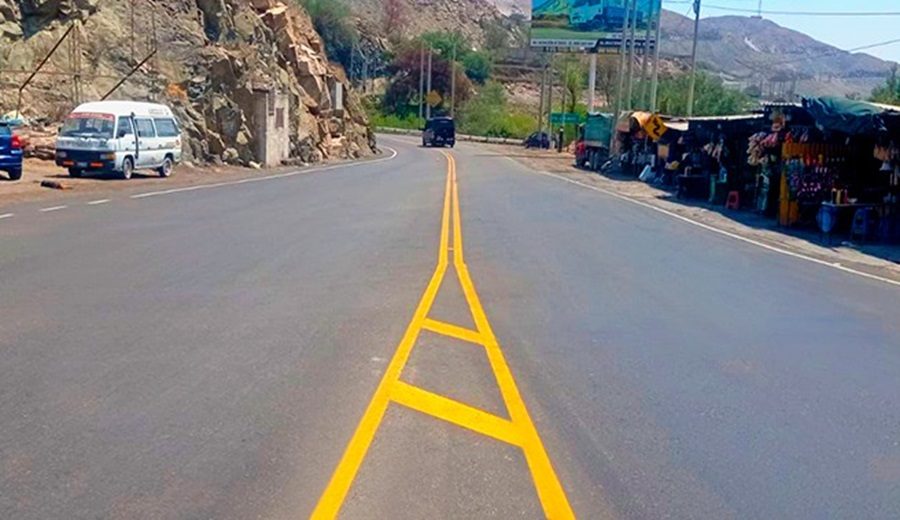 MTC Culminó los trabajos del mantenimiento periódico en 27 km de la carretera Arequipa Yura