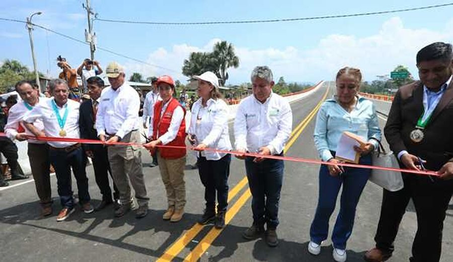 MTC: Se inaugura puente Salvador que conectará a 42 caseríos ganaderos y agrícolas de Huánuco