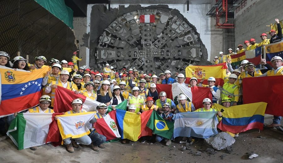 MTC Tuneladora Delia culminó perforación del túnel de la Línea 2 del Metro de Lima y Callao