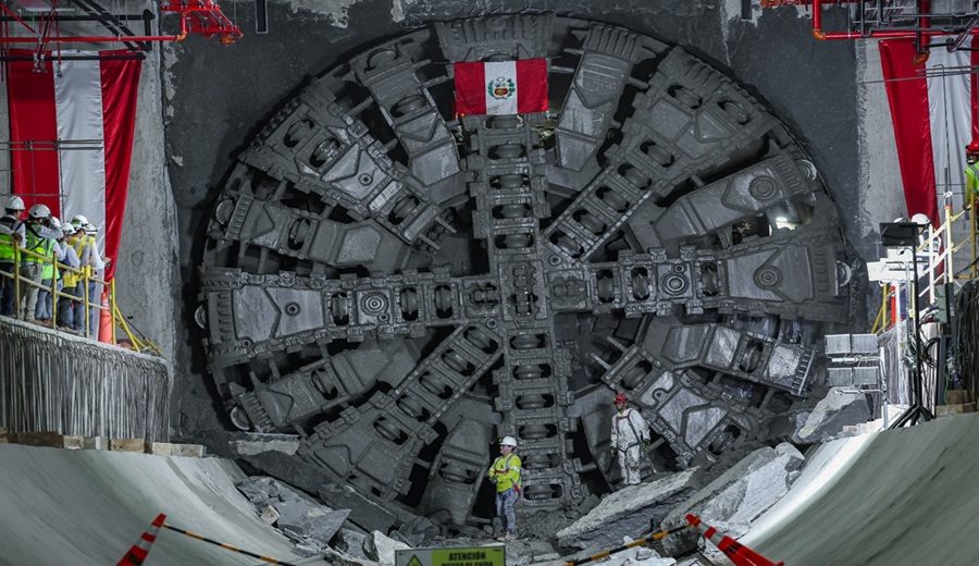 MTC Tuneladora Delia llegó a estación Óscar R. Benavides en el Callao