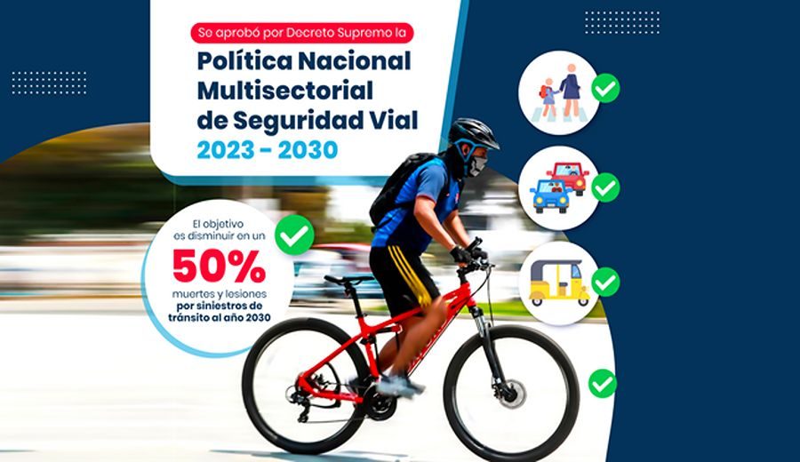 MTC aprobó Política Nacional Multisectorial de Seguridad Vial al 2030 para reducir los siniestros viales