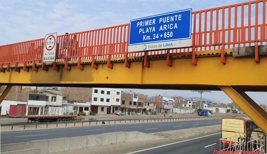 MTC continúa fiscalizando puentes peatonales en Panamericana Norte y Sur en Lima