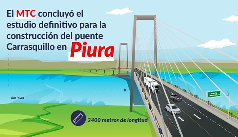 MTC culminó el estudio definitivo del puente Carrasquillo ubicado en Piura