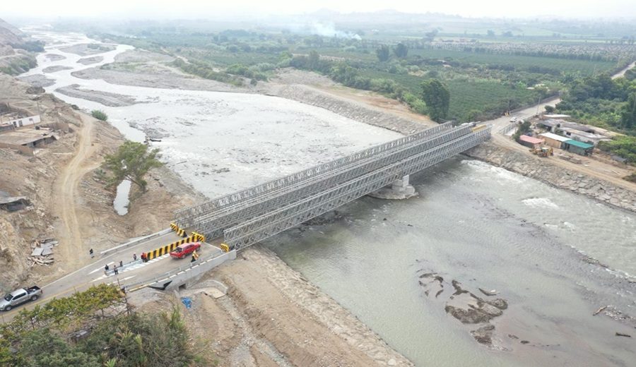 MTC culminó reemplazo del puente Rojo Palpa que fortalece la conectividad de más de 100 mil personas en Huaral