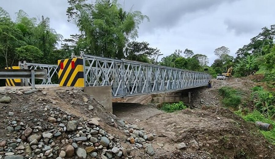 MTC instaló puente modular en Amazonas que beneficiará a pobladores de Condorcanqui