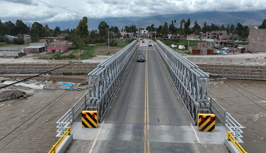 MTC pone en servicio puente modular Cunas en Junín
