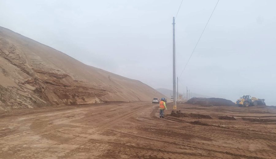 MTC restablece por completo el tránsito en la vía Costanera Sur tras huaico en Tacna