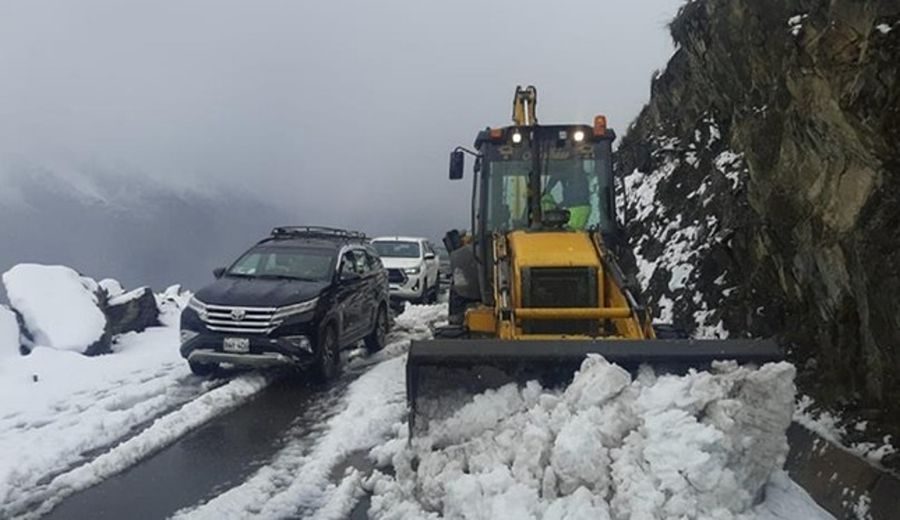 MTC restablece tránsito afectado por nevada en carretera de la Red Vial Nacional de Cusco