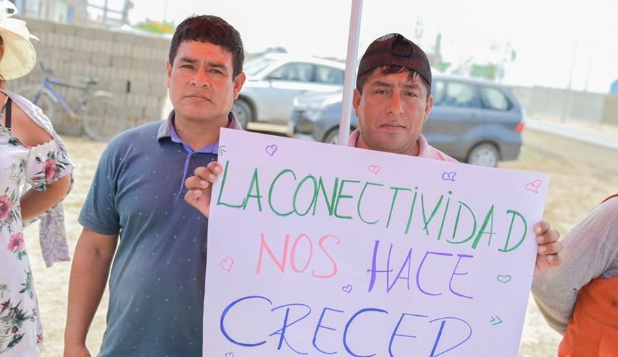 MTC supervisa conectividad digital y obra vial en Lambayeque