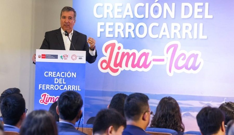 Ministro de Transportes y Comunicaciones presentó el proyecto del Ferrocarril Lima Ica ante representantes internacionales