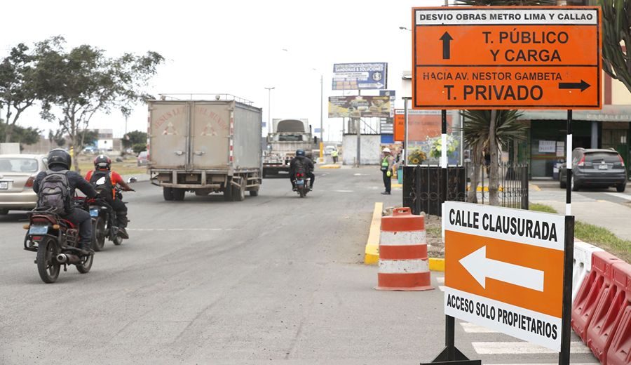 Nuevo Plan de Desvíos en Callao por Obras del Metro de Lima