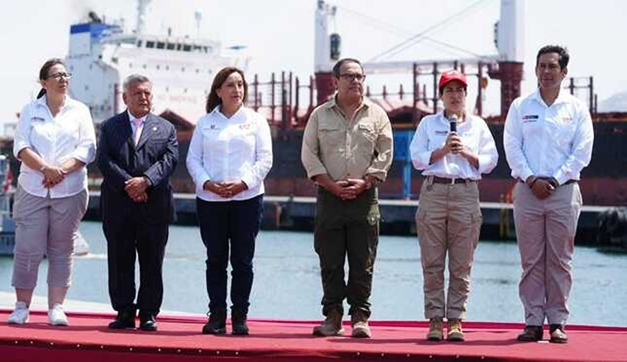 Presidenta Boluarte y ministra Lazarte inauguraron nueva infraestructura del Terminal Portuario de Salaverry en La Libertad
