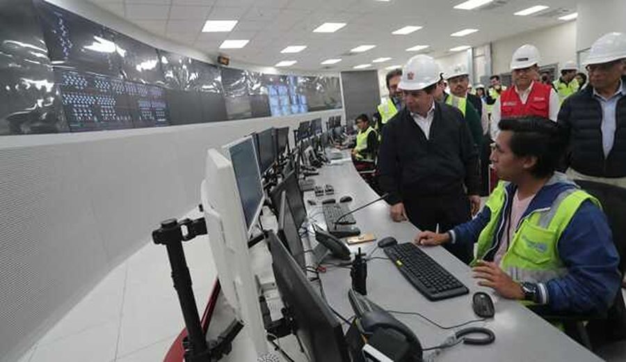 Presidente Castillo y ministro Tineo supervisaron Puesto Central de Operaciones de Línea 2 del Metro de Lima y Callao