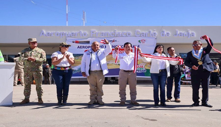 Reanudan operaciones aéreas en el aeropuerto de Jauja tras culminación de obras de mantenimiento