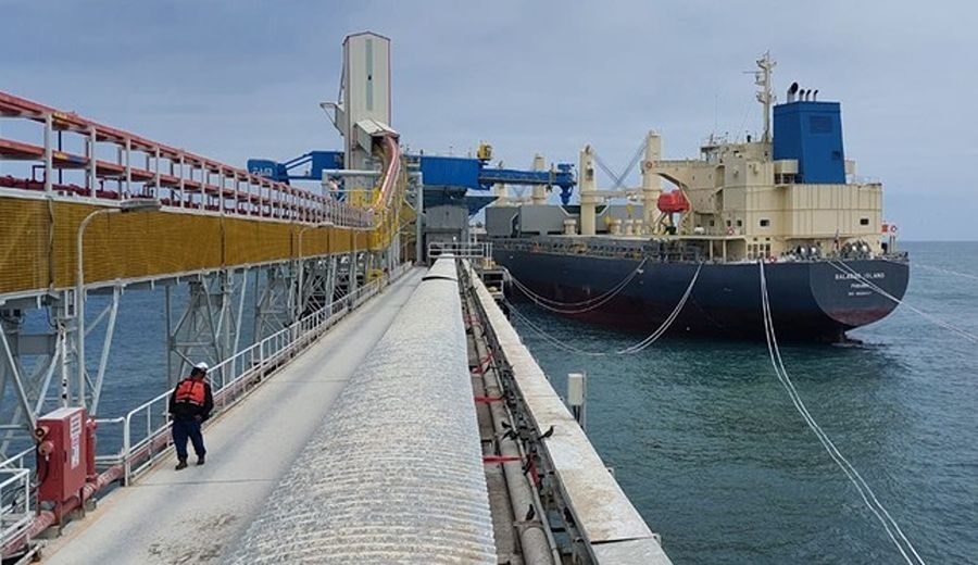Terminal Portuario Engie del proyecto minero Quellaveco, en Ilo, inicia embarque de concentrado de cobre